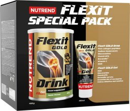 Nutrend NUTREND Joint Care For Every Move Zestaw Flexit Gold 400g+Flexit Gold Gel 100ml Orange