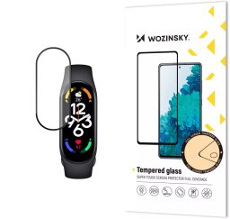 Wozinsky Wozinsky Full Glue Xiaomi Mi Band 7 szkło hartowane na ekran czarny
