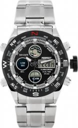 Zegarek ZEGAREK MĘSKI PERFECT ZEUS - A890 (zp257b) - silver/black