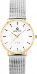 Zegarek ZEGAREK DAMSKI PERFECT B7304 antyalergiczny (zp852b) silver/gold