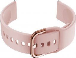 Pasek gumowy do smartwatch 22mm - różowy/rosegold