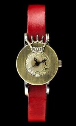 Zegarek ZEGAREK DAMSKI TAYMA - RETRO PUNK 28 - czerwony (zx585a)