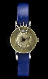 Zegarek ZEGAREK DAMSKI TAYMA - RETRO PUNK 28 - niebieski (zx585c)