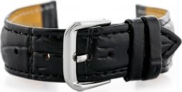  Pasek skórzany do zegarka W102L czarny - 24mm