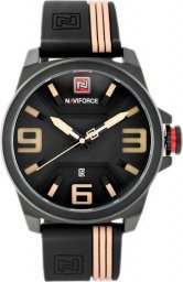Zegarek ZEGAREK MĘSKI NAVIFORCE - NF9098 (zn045c) - black/beige