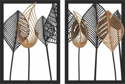 details panel dekoracyjny obraz ażur liście dekor Dyptyk