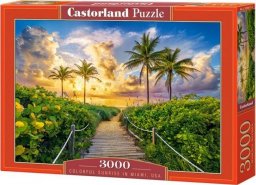  Castorland Puzzle 3000 Colorful Sunrise in Miami, USA
