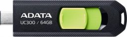 Pendrive ADATA UC300, 64 GB  (ACHO-UC300-64G-RBK/GN          )
