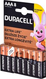  Duracell Zestaw baterii alkaliczne Duracell (x 8)