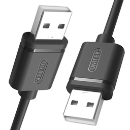 Kabel USB Unitek USB-A - USB-A 1.5 m Czarny (Y-C442GBK)