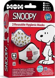 Snoopy Maska higieniczna materiałowa wielokrotnego użytku Snoopy Dorosły (2 uds)