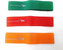  YakimaSport Taśmy materiałowe gumy Flex Band- zestaw 3 taśm do ćwiczeń