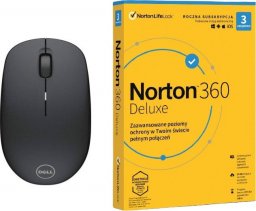 Mysz Dell WM126 (570-AAMH) + Norton 360 Deluxe 3 urządzenia 12 miesięcy (21408734)