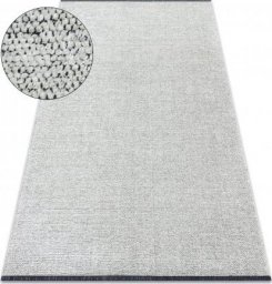  Dywany Łuszczów Dywan FLORENCE 24021 Jednolity, glamour, płasko tkany, frędzle - krem, 78x150 cm