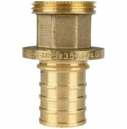 Rehau Złaczka przejściowa RX - 25x3/4 GZ RAUTITAN - brąz (DWZ)