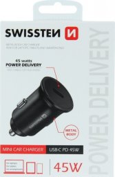Ładowarka Swissten Swissten USB-C PD 45W czarna