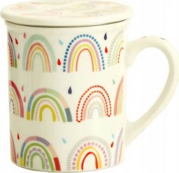  Cup&You Porcelanowy kubek TĘCZA z zaparzaczem na herbatę