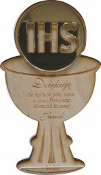details Podziękowanie pamiątka kielich magnes komunia