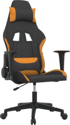 Fotel vidaXL czarno-pomarańczowy (345495)