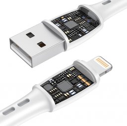 Kabel USB Vipfan USB-A - Lightning 2 m Biały (6971952431935)