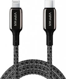 Kabel USB Vipfan USB-C - Lightning 1.5 m Czarny (6971952432963)