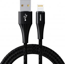 Kabel USB Vipfan Thunderbolt - Lightning 1.2 m Czarny (6971952430082)