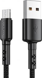 Kabel USB Vipfan USB-A - microUSB 1.2 m Czarny (6971952430129)