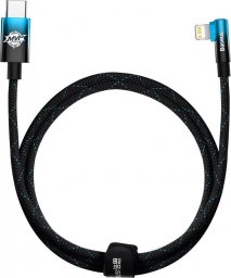 Kabel USB Baseus USB-C - Lightning 1 m Czarno-niebieski (CAVP000221)