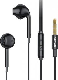Słuchawki Vipfan Słuchawki douszne przewodowe Vipfan M15, jack 3.5mm, 1m (czarne)