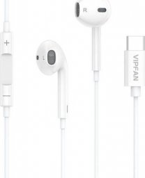 Słuchawki Vipfan Słuchawki douszne przewodowe Vipfan M14, USB-C, 1.1m (białe)
