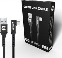 Gogle VR Vortex Virtual Reality Zestaw kabel 10m USB-A + haczyki podwieszające kabel | Oculus Quest 2