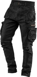  Neo Spodnie robocze (Spodnie robocze 5-kieszeniowe DENIM, czarne, rozmiar XL)