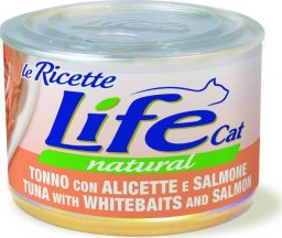 Life Pet Care LIFE CAT pusz.150g TUNA+ANCHOVIES+SALMON LA RICETTE /24