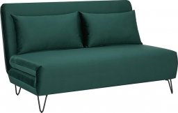  SIGNAL MEBLE Sofa rozkładana ZENIA VELVET zielona funkcja spania Signal
