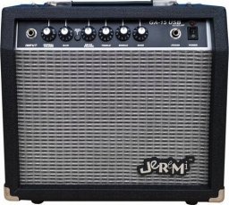 JEREMI Wzmacniacz do gitary elektrycznej GA-15+USB