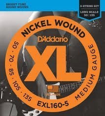 D`ADDARIO Struny do gitary basowej EXL160-5 50-135