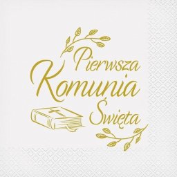  GoDan Serwetki Pierwsza Komunia biblia 33x33cm 20szt