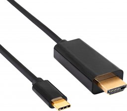 Kabel USB Akyga USB-C - HDMI 1.8 m Czarny (AK-AV-18)