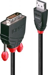 Kabel Lindy DisplayPort - DVI-D 5m czarny (41493)