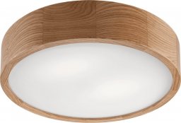 Lampa sufitowa Lamkur Plafon drewniany dębowy LED 2-punktowy okrągły 38cm