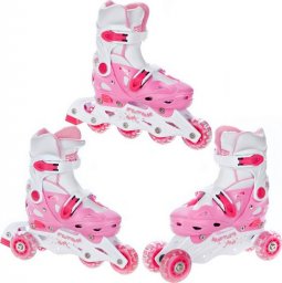 Rolki Raven Inlineskates Balloon Pink rekreacyjne regulowane różowe r. 37-40