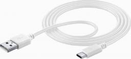 Kabel USB Cellular Line USB-A - 1.2 m Biały (KABKACELLUUSB002)