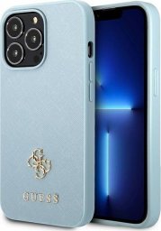  Guess Guess GUHCP13LPS4MB iPhone 13 Pro / 13 6,1" niebieski/blue hardcase Saffiano 4G Small Metal Logo NoSize