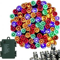 Lampki choinkowe Springos 100 Led na baterie multikolor z programatorem Uniwersalny