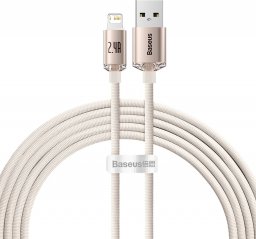 Kabel USB Baseus USB-A - Lightning 2 m Różowy (BSU3636)