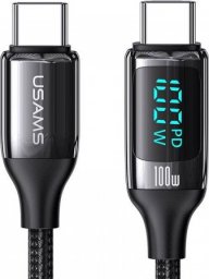 Kabel USB Usams USB-C - USB-C 2 m Czarny (USA813)