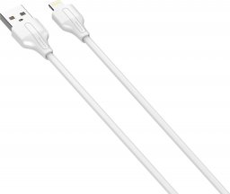 Kabel USB LDNIO USB-A - Lightning 1 m Biały (5903031036206)