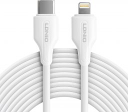 Kabel USB LDNIO USB-C - Lightning 2 m Biały (6933138691366)