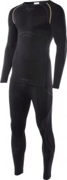 Brugi Bielizna termoaktywna męska zestaw bluza + spodnie kalesony legginsy Brugi 4RCG czarny rozmiar XXL/XXXL