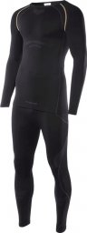  Brugi Bielizna termoaktywna męska zestaw bluza + spodnie kalesony legginsy Brugi 4RCG czarny rozmiar L/XL